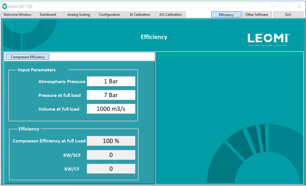 LEOMI 587 COMPRESSOR EFFICIENCY