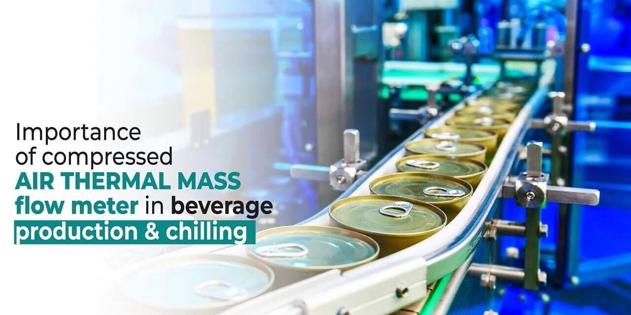 importance of compressed air thermal mass flowmeter in beverages production & chilling