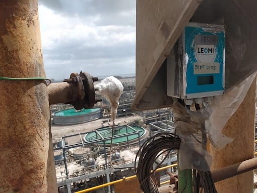 gas flow measurement with Leomi mass flow meter