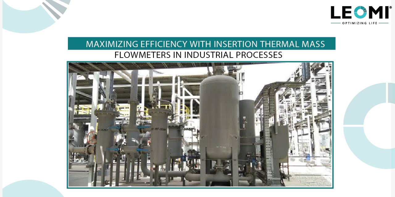 Insertion thermal mass flowmeter